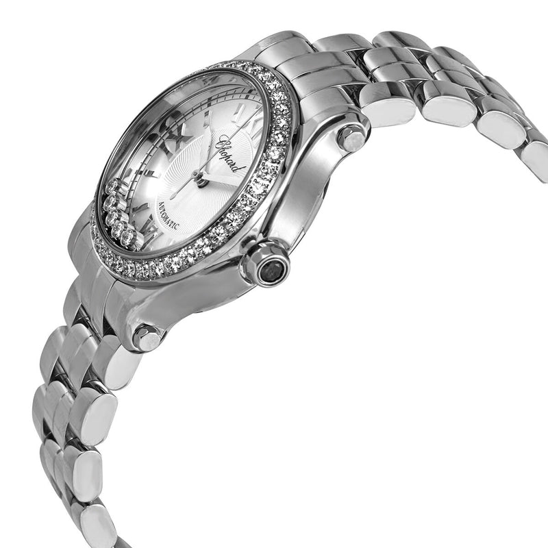 Chopard Happy Sport Automatic Diamond Silver Dial Ladies Watch #278573-3014 - Watches of America #2