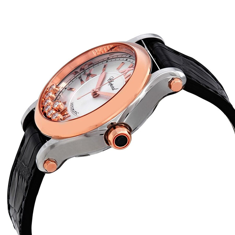 Chopard Happy Sport Automatic Ladies Diamond Watch #278559-6001BLK - Watches of America #2