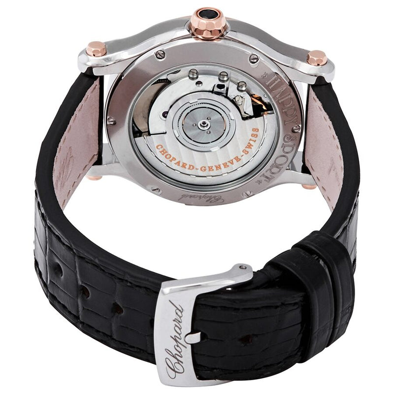 Chopard Happy Sport Automatic Ladies Diamond Watch #278559-6001BLK - Watches of America #3