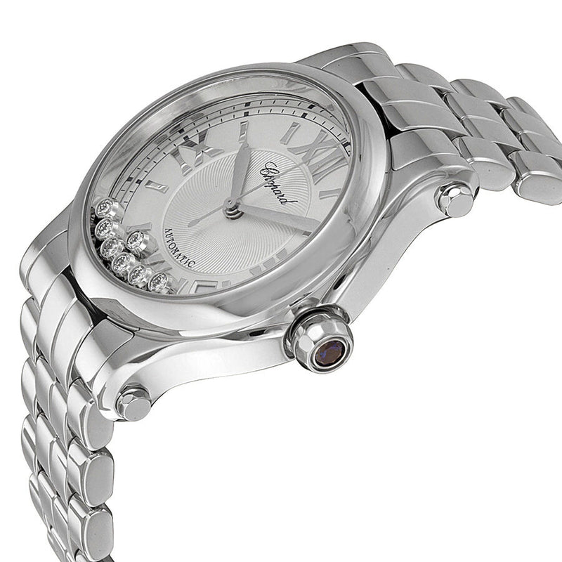 Chopard Happy Sport Automatic Silver Dial Ladies Watch #278559-3002 - Watches of America #2