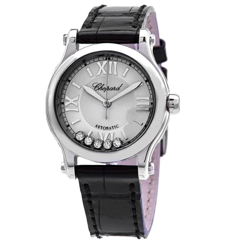 Chopard Happy Sport Automatic Silver Dial Ladies Watch #278573-3011 - Watches of America