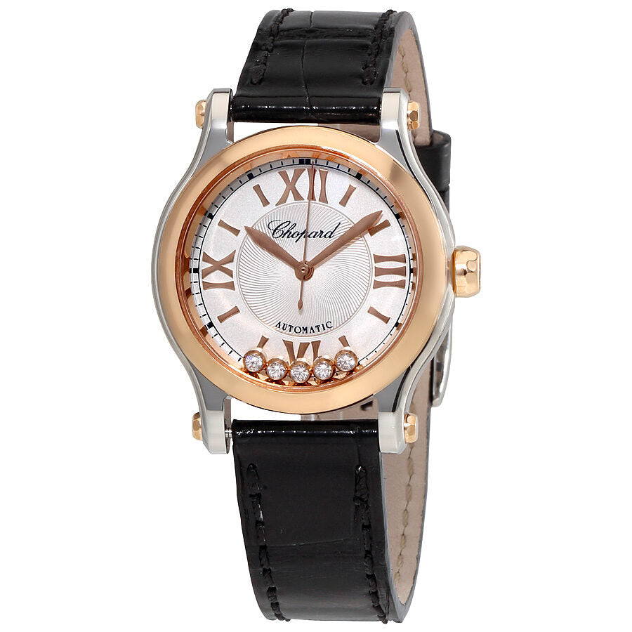 Chopard Happy Sport Automatic Silver Dial Ladies Watch 278573 6001