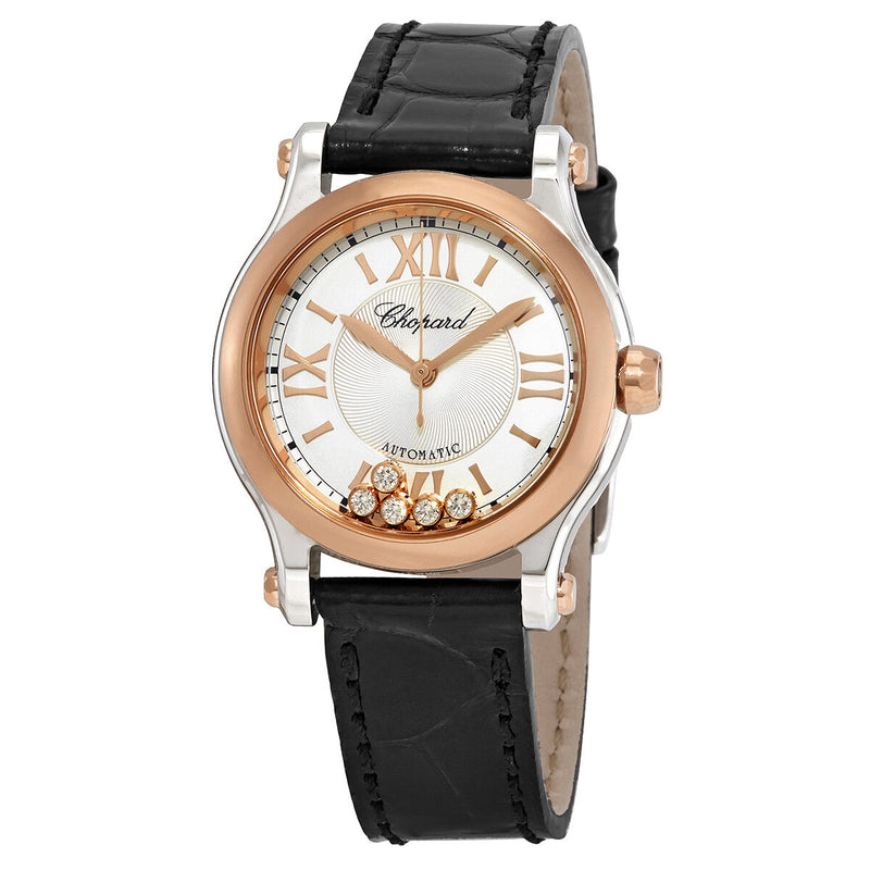 Chopard Happy Sport Automatic Silver Dial Ladies Watch #278573-6013 - Watches of America