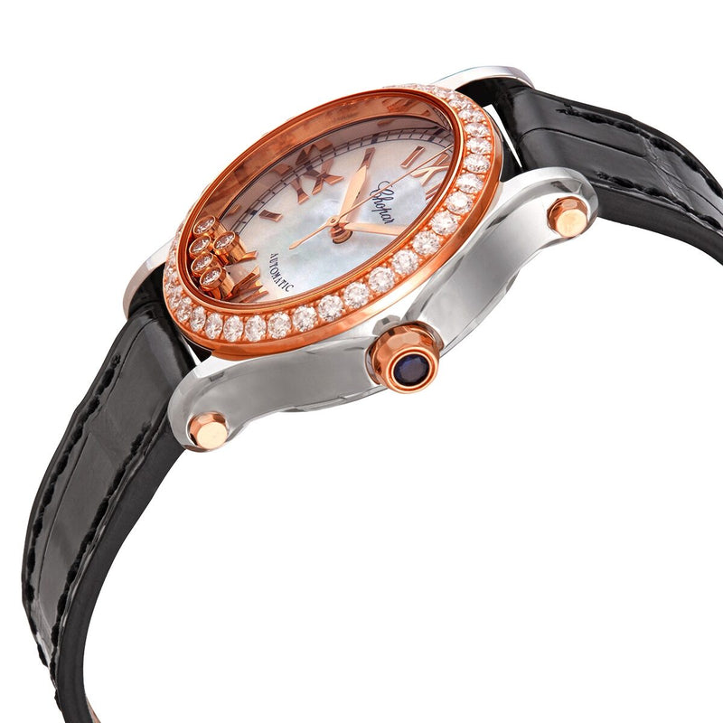 Chopard Happy Sport Automatic Rose Gold & Stainless Steel Ladies Watch #278573-6020 - Watches of America #2