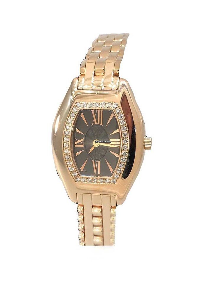 Chopard Happy Sport Diamond Brown Dial Ladies Watch #109191-5001 - Watches of America
