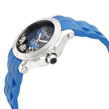 Chopard Happy Sport II Floating Fish Blue Dial Blue Satin Ladies Watch #278475-3049 - Watches of America #2