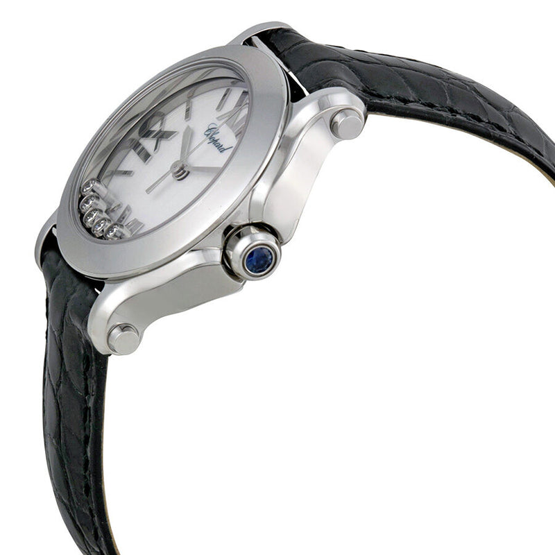 Chopard Happy Sport II Round White Diamond Dial Ladies Watch #278509-3001 - Watches of America #2
