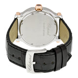 Chopard Happy Sport II White Diamond Dial Black Leather Ladies Watch #278492-9001 - Watches of America #3