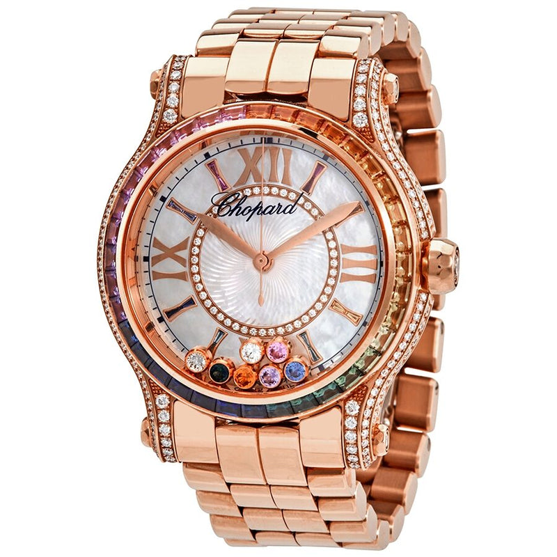 Chopard Happy Sport Ladies 18kt Rose Gold Automatic Watch #274891-5008 - Watches of America