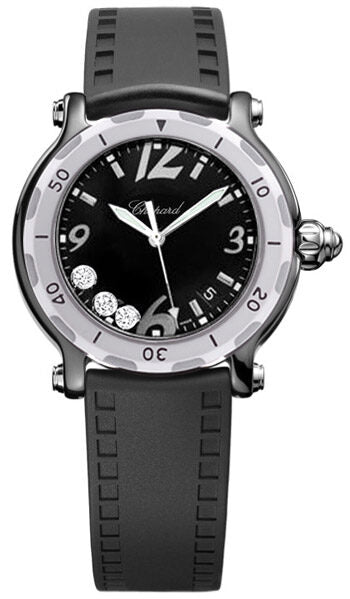 Chopard Happy Sport Ladies Watch #288507-9008 - Watches of America