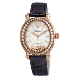 Chopard Happy Sport Oval 18kt Rose Gold Diamonds Hand Wind Ladies Watch #275362-5002 - Watches of America
