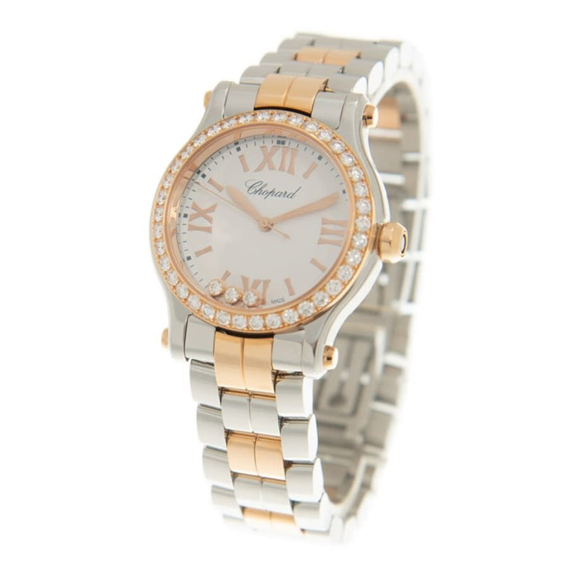 Chopard Happy Sport Quartz Diamond White Dial Ladies Watch #278590-6004 - Watches of America #4
