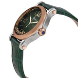 Chopard Happy Sport Quartz Green Dial Ladies Watch #278582-6005 - Watches of America #2