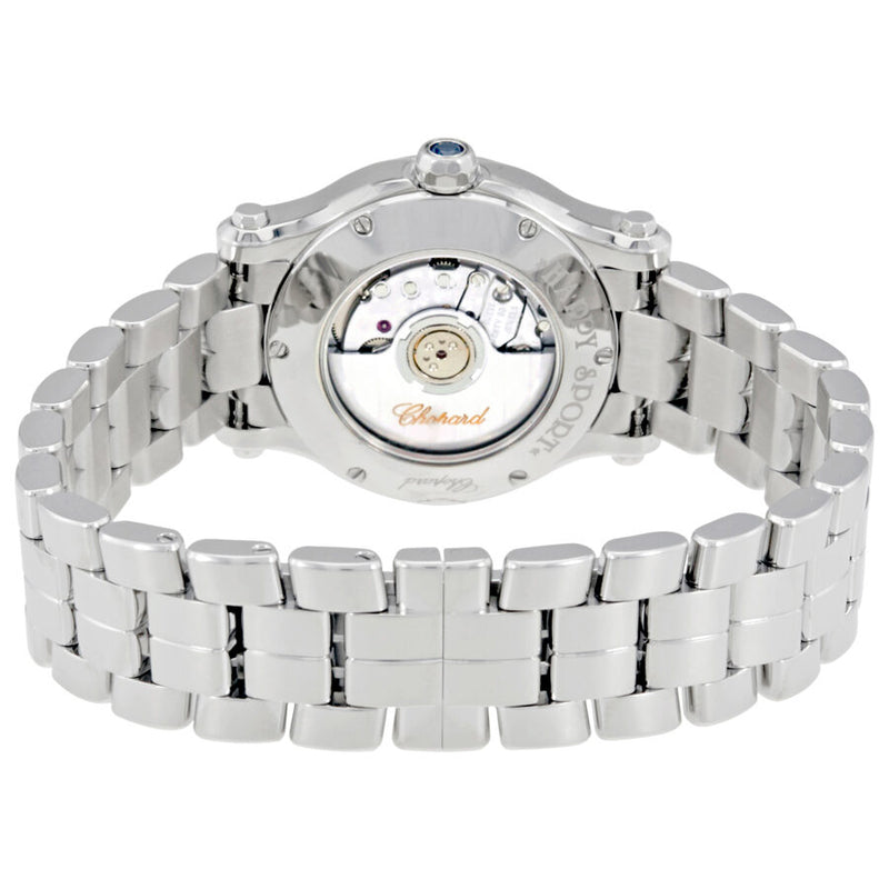 Chopard Happy Sport Automatic Silver Dial Ladies Watch #278573-3002 - Watches of America #3
