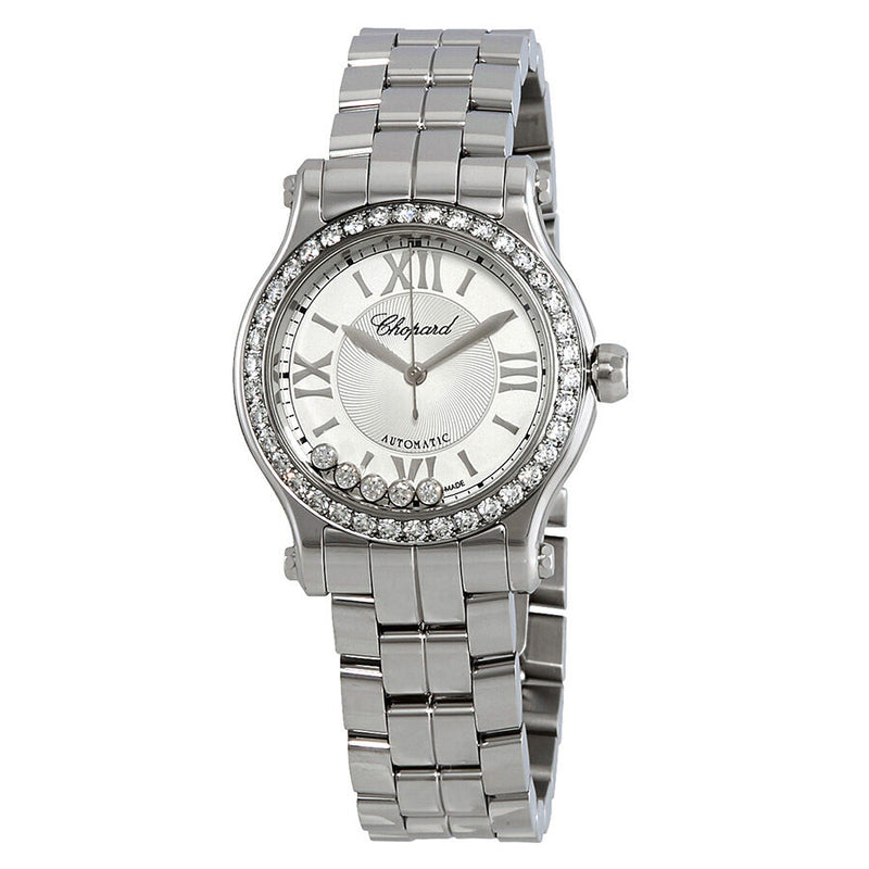Chopard Happy Sport Automatic Silver Dial Ladies Watch #278573-3004 - Watches of America