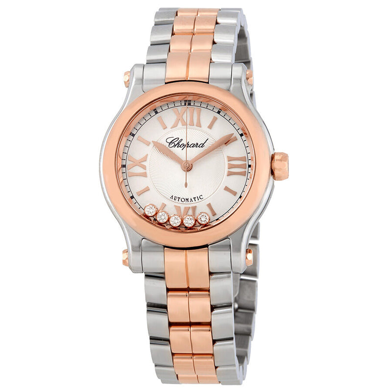 Chopard Happy Sport Automatic Silver Dial Ladies Watch #278573-6002 - Watches of America