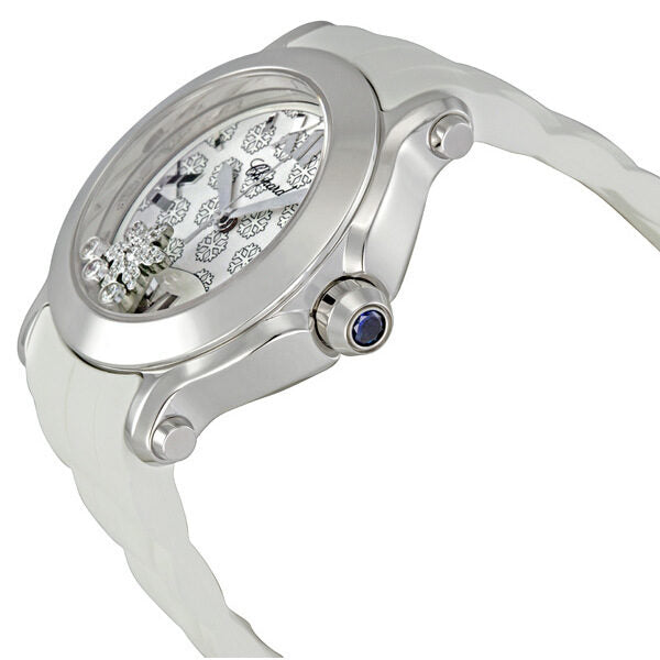 Chopard Happy Sport Snow Flake Dial Ladies Watch #278475-3015 - Watches of America #2