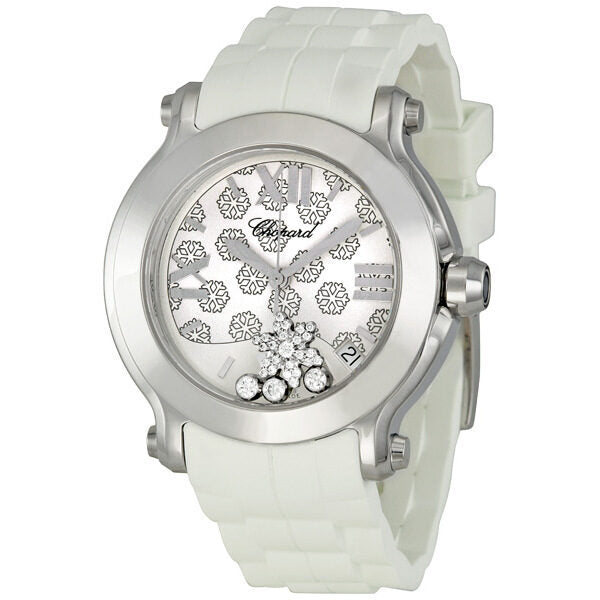 Chopard Happy Sport Snow Flake Dial Ladies Watch #278475-3015 - Watches of America