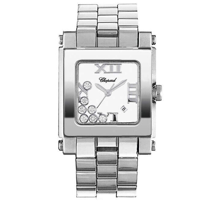 Chopard Happy Sport Square Ladies Watch #278496-3002 - Watches of America