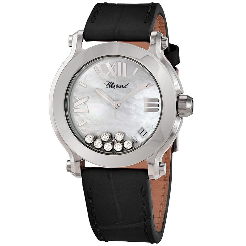 Chopard Happy Sport Stainless Steel Ladies Watch #278475-3001 - Watches of America