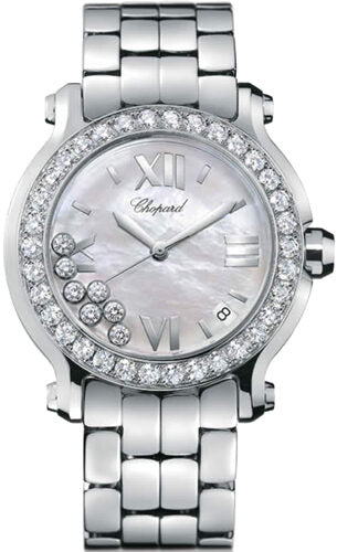 Chopard Happy Sport Stainless Steel Ladies Watch #27/8478-20 - Watches of America