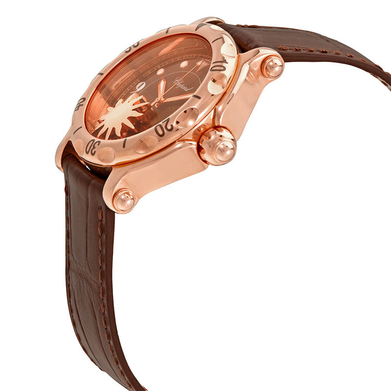Chopard Happy Sport Sun Brown Dial Ladies Quartz Watch #283578-5001 - Watches of America #2