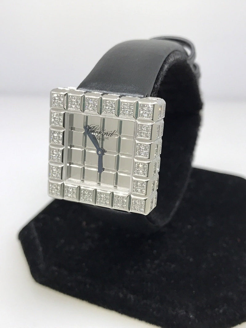Chopard Ice Cube Mirror Dial Square Ladies Quartz Watch #136815-1001 - Watches of America
