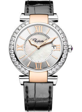 Chopard Imperiale Diamond Mother of Pearl Dial Rose Gold Ladies Watch #388531-6003 - Watches of America