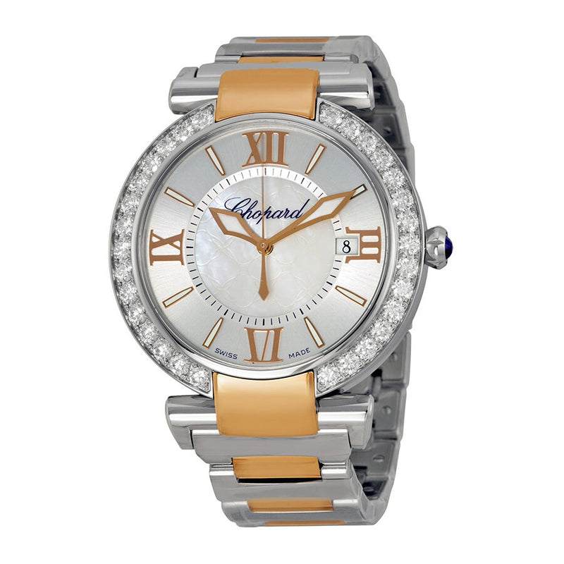 Chopard Imperiale Silver Dial Steel and Rose Gold Automatic Unisex Watch #388531-6004 - Watches of America