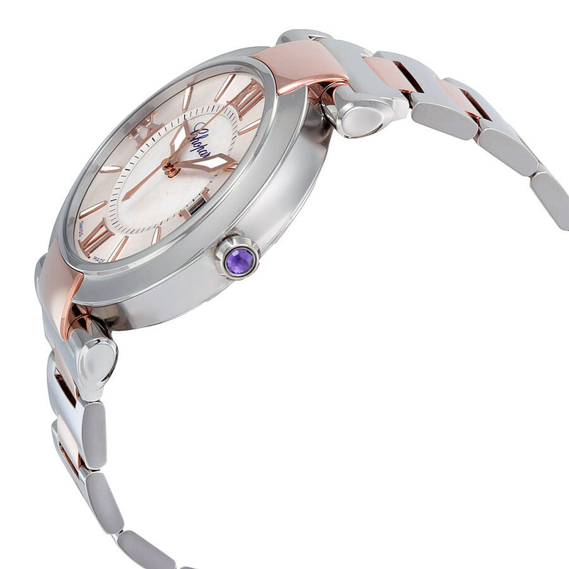 Chopard Imperiale Silver Mother of Pearl Dial Stainless Steel and Rose Gold Men's Watch #388531-6007 - Watches of America #2