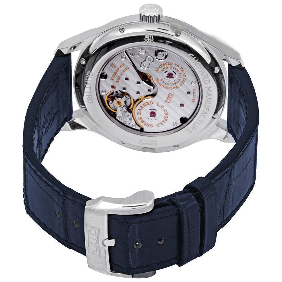 Chopard L.U.C Quattro Hand Wind Chronometer Blue Dial Men's Watch