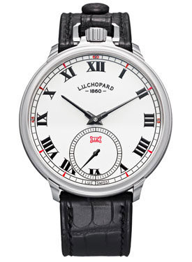 Chopard L.U.C Louis Ulysse White Dial Black Leather Men's Watch #161923-1001 - Watches of America