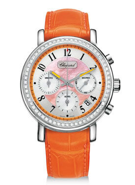 Chopard Mille Miglia Elton John Automatic Chronograph Orange Mother of Pearl Ladies Watch #178331-2003 - Watches of America