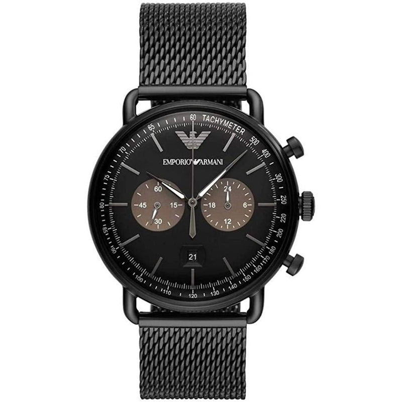 Emporio Armani Men's Aviator Black Watch  AR11142 - Watches of America