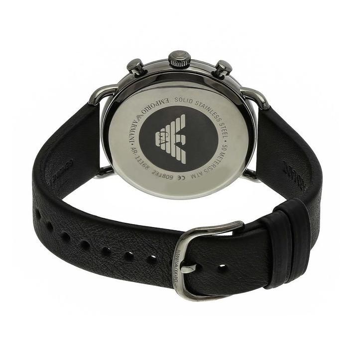 Emporio Armani Men's Aviator Black Watch AR11168 - Watches of America #2