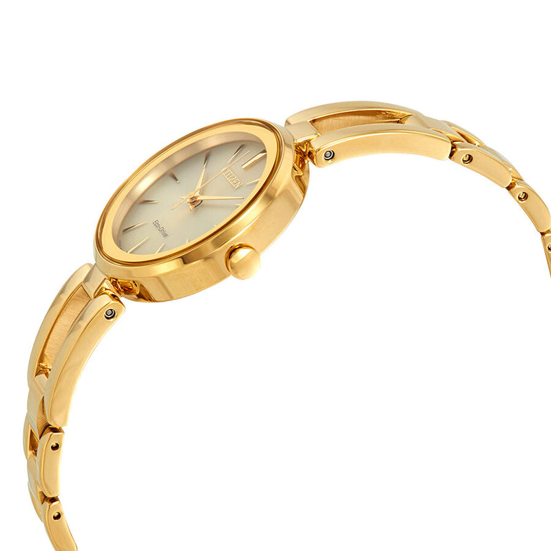 Citizen Axiom Eco-Drive Champagne Dial Yellow Gold-tone Ladies Watch #EM0638-50P - Watches of America #2