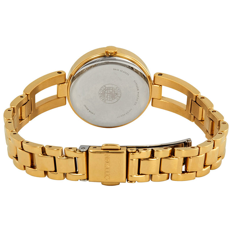 Citizen Axiom Eco-Drive Champagne Dial Yellow Gold-tone Ladies Watch #EM0638-50P - Watches of America #3