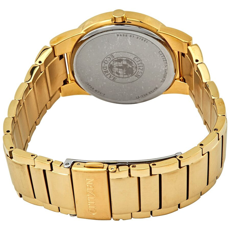 Citizen Axiom Men's Eco-Drive Gold Black Dial Watch