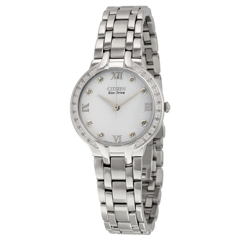 Citizen Bella Eco-Drive Diamond Dial Ladies Watch #EM0120-58A - Watches of America