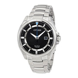 Citizen Eco-Drive Titanium Sapphire Crystal Black Dial Men's Watch #AW1400-52E - Watches of America