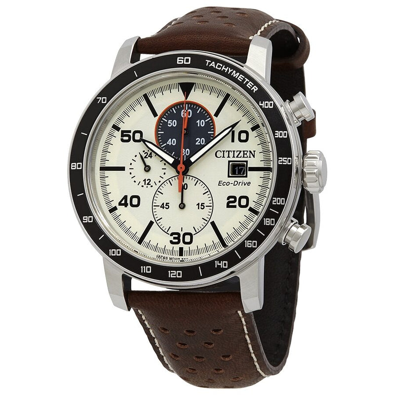 Citizen Brycen Chronograph Light Brown Dial Men's Watch #CA0649-06X - Watches of America