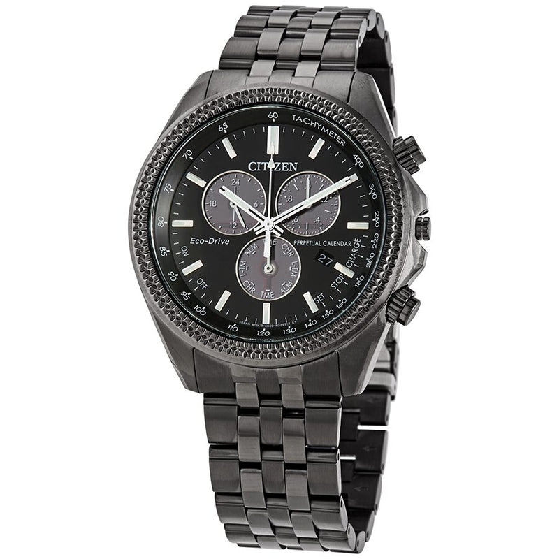 Brycen chronograph black deals dial men's watch