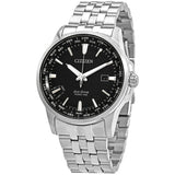 Citizen Brycen World Time Black Dial Stainless Steel Men's Watch #BX1000-57E - Watches of America