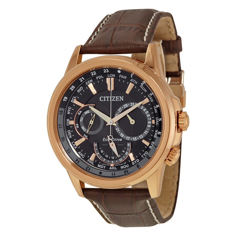 Citizen Calendrier Eco-Drive Black Dial Men's Watch #BU2023-04E - Watches of America