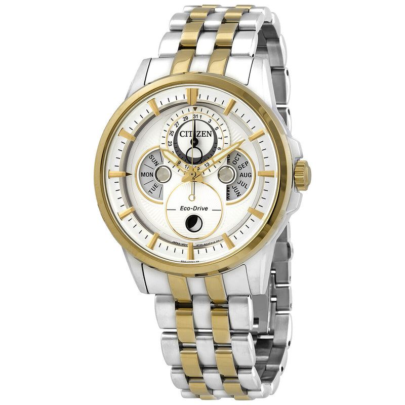 Citizen Calendrier Multi-Function Silver Dial Two-tone Men's Watch #BU0056-57A - Watches of America