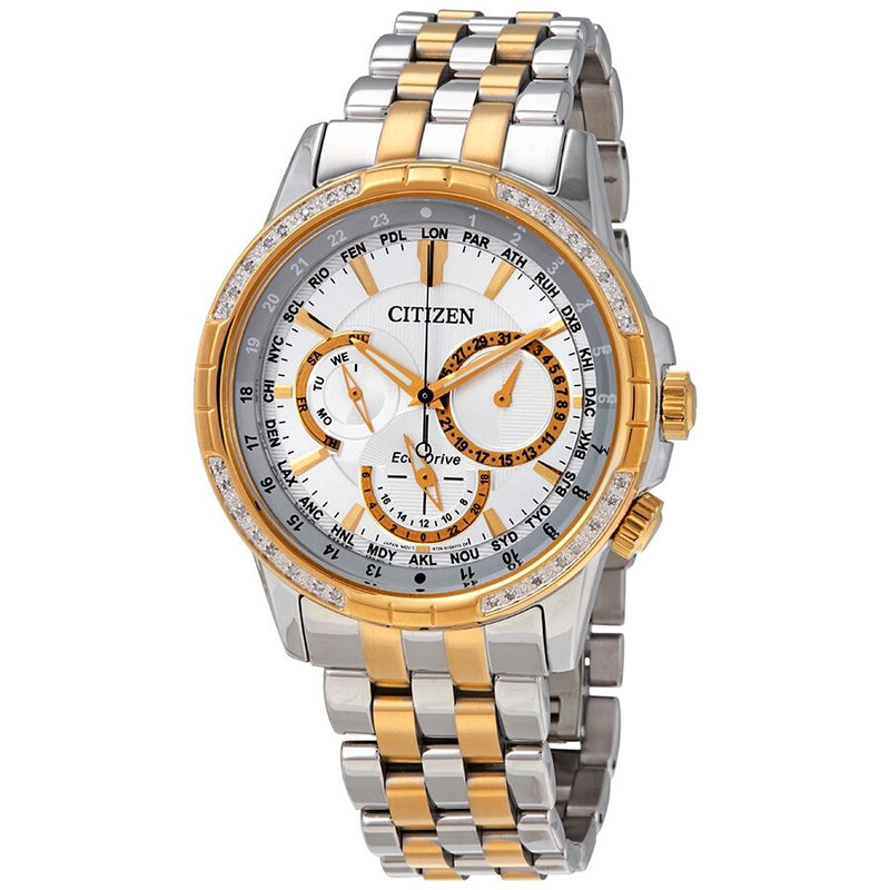 Citizen Calendrier World Time Silver Dial Men's Watch #BU2084-51A - Watches of America