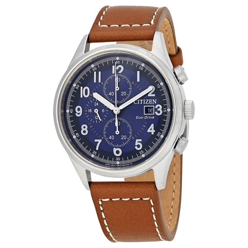 Citizen Chandler Chronograph Eco-Drive Blue Dial Men's Watch #CA0621-05L - Watches of America