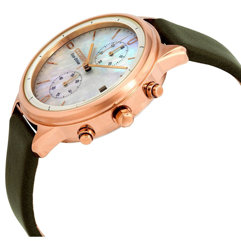 Citizen Chandler Chronograph Mother of Pearl Ladies Watch #FB2008-01D - Watches of America #2