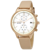 Citizen Chandler Chronograph White Dial Ladies Watch #FB2003-05A - Watches of America