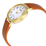 Citizen Chandler Eco-Drive White Dial Brown Leather Ladies Watch #EM0572-05A - Watches of America #2
